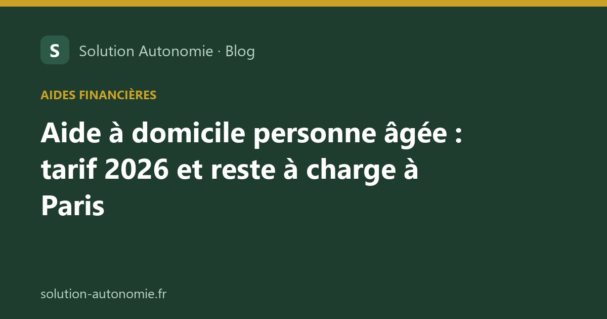 Une femme d'une cinquantaine d'années calcule le budget d'aide à domicile de sa mère âgée, assise à la table du salon avec des documents et une calculatrice